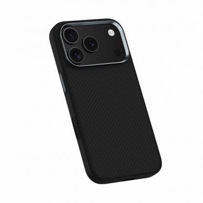 Удароустойчив кевларен кейс с MagSafe за iPhone 17 Pro Max - Benks Magnetic Armor Pro Kevlar Case Metal Frame Camera Control Case 600D (черен) 5
