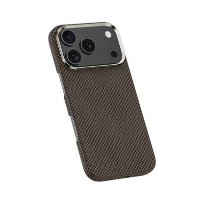 Кевларен кейс с MagSafe за iPhone 17 Pro - Benks Magnetic Armor Tint Kevlar Case 1000D (златист) 2