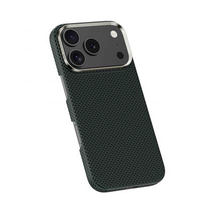 Кевларен кейс с MagSafe за iPhone 17 Pro Max - Benks Magnetic Armor Tint Kevlar Case 1000D (зелен) 2