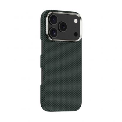 Кевларен кейс с MagSafe за iPhone 17 Pro Max - Benks Magnetic Armor Tint Kevlar Case 1000D (зелен) 3