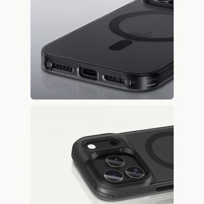 Хибриден удароустойчив кейс с MagSafe за iPhone 17 - Benks Magnetic Lucid Armor Camera Control Case (черен) 5