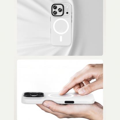 Хибриден удароустойчив кейс с MagSafe за iPhone 17 Pro - Benks Magnetic Lucid Armor Camera Control Case (черен) 3