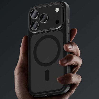 Хибриден удароустойчив кейс с MagSafe за iPhone 17 Pro - Benks Magnetic Mist Metal Frame Case (бял) 4