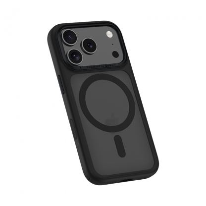 Хибриден удароустойчив кейс с MagSafe за iPhone 17 Pro - Benks Magnetic Mist Metal Frame Case (черен) 2