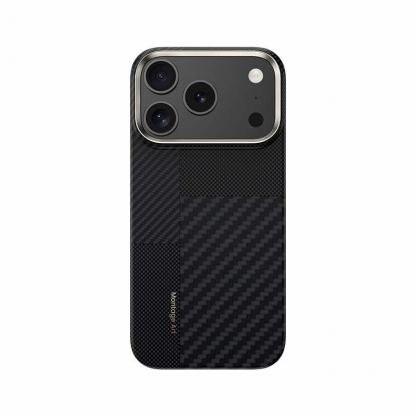 Кевларен кейс с MagSafe за iPhone 17 Pro - Benks Montage Magnetic Armor Air Kevlar Metal Frame Case 600D and 1500D (черен) 2