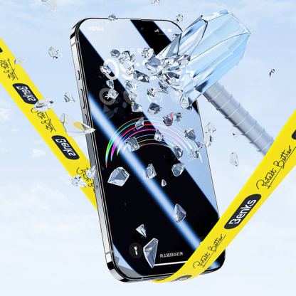 Калено стъклено защитно покритие за дисплея на iPhone 17 Pro - Benks Air Shield HD Full Screen Tempered Glass (черен-прозрачен) 8