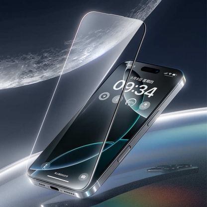 Матирано калено стъклено защитно покритие за дисплея на iPhone 17 Pro Max - Benks JoyTouch Matte Tempered Glass Film (0.30mm) (черен-прозрачен) 5