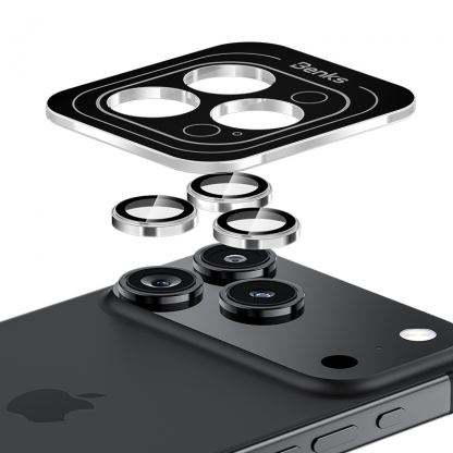 Предпазни стъклени лещи за камерата на iPhone 17 Pro, iPhone 17 Pro Max - Benks Warrior Tempered Glass Camera Lens Protector (черен) 5