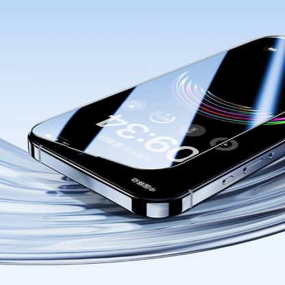Калено стъклено защитно покритие за дисплея на iPhone 17, iPhone 16 Pro - Benks Air Shield HD Full Screen Tempered Glass (черен-прозрачен) 5