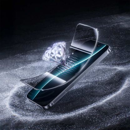 Стъклено защитно покритие с определен ъгъл на виждане за дисплея на iPhone 17 Pro (черен-прозрачен)  - Benks Air Shield Privacy Tempered Glass 8