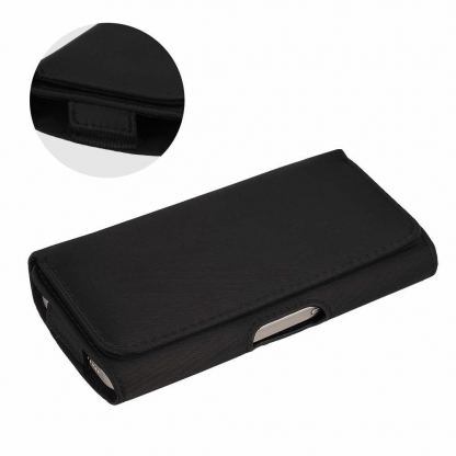 Кожен калъф с щипка за колан за iPhone 17 Pro Max/16 Pro Max/Samsung A55 5G/A53/S25/S24 и други - HIT Holster Pattern 1 (SIZE XL - 167x83 mm) 5