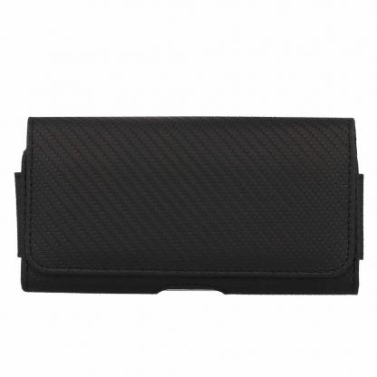 Кожен калъф с щипка за колан за iPhone 17 Pro Max/16 Pro Max/Samsung A55 5G/A53/S25/S24 и други - HIT Holster Pattern 3 (SIZE XL - 167x83 mm) 3