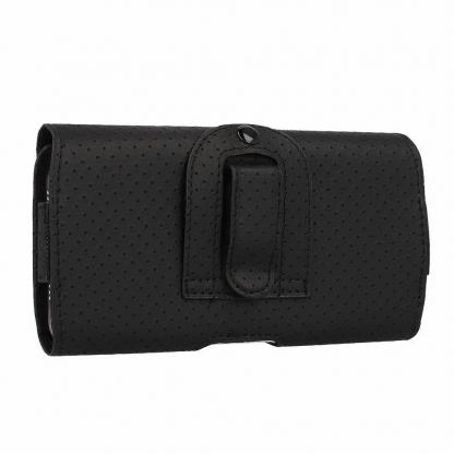 Кожен калъф с щипка за колан за iPhone 17 Pro Max/16 Pro Max/Samsung A55 5G/A53/S25/S24 и други - HIT Holster Pattern 4 (SIZE XL - 167x83 mm) 3