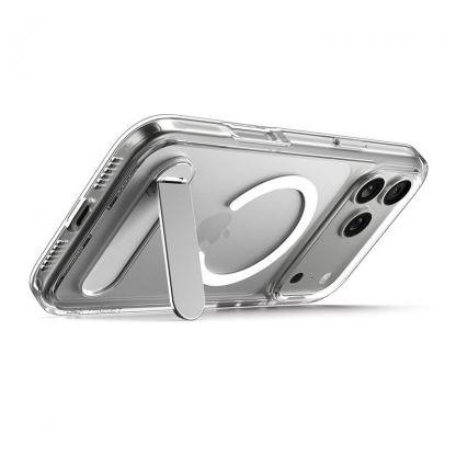 Хибриден кейс с висока степен на защита с MagSafe и вградена поставка за iPhone 17 Pro - Spigen Ultra Hybrid S MagSafe Case (прозрачен)  8