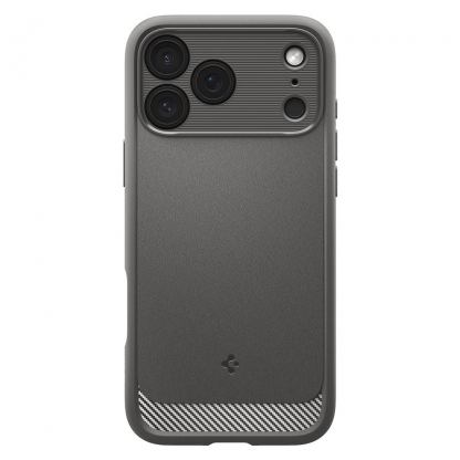 Удароустойчив силиконов (TPU) калъф с MagSafe за iPhone 17 Pro Max - Spigen Rugged Armor MagSafe Case (сив) 2