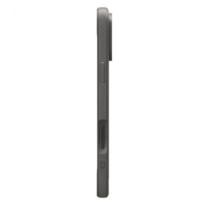 Удароустойчив силиконов (TPU) калъф с MagSafe за iPhone 17 Pro Max - Spigen Rugged Armor MagSafe Case (сив) 5