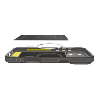 Удароустойчив силиконов (TPU) калъф с MagSafe за iPhone 17 Pro Max - Spigen Rugged Armor MagSafe Case (сив) 7