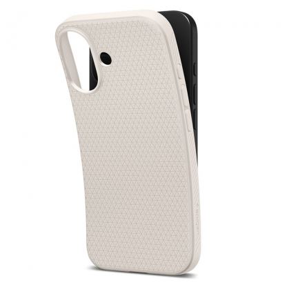 Удароустойчив силиконов (TPU) калъф за iPhone 17 - Spigen Liquid Air Case (бежов) 5