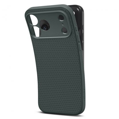 Удароустойчив силиконов (TPU) калъф за iPhone 17 Pro Max - Spigen Liquid Air Case (зелен) 7
