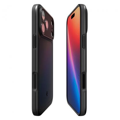 Качествен тънък матиран кейс с MagSafe за iPhone 17 Pro Max - Spigen Thin Fit MagSafe Case (черен) 10