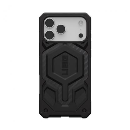 Удароустойчив хибриден кейс с MagSafe за iPhone 17 Pro Max - Urban Armor Gear Monarch Pro Case (черен-карбон) 4