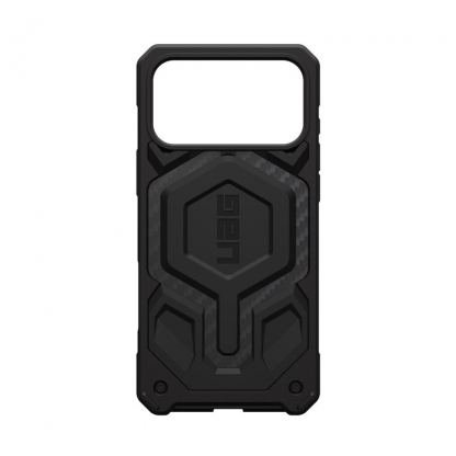 Удароустойчив хибриден кейс с MagSafe за iPhone 17 Pro Max - Urban Armor Gear Monarch Pro Case (черен-карбон) 11
