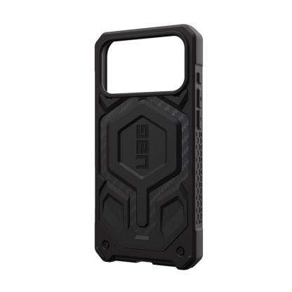 Удароустойчив хибриден кейс с MagSafe за iPhone 17 Pro Max - Urban Armor Gear Monarch Pro Case (черен-карбон) 12