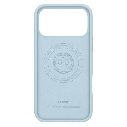 Силиконов (TPU) калъф с MagSafe за iPhone 17 Pro Max - Spigen Silicone Fit MagSafe Case (светлосин) 3