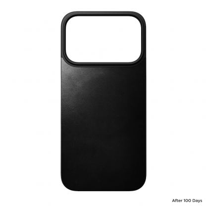 Магнитен кожен (естествена кожа) гръб с MagSafe за iPhone 17 Pro - Nomad Magnetic Horween Leather Back (черен) 3