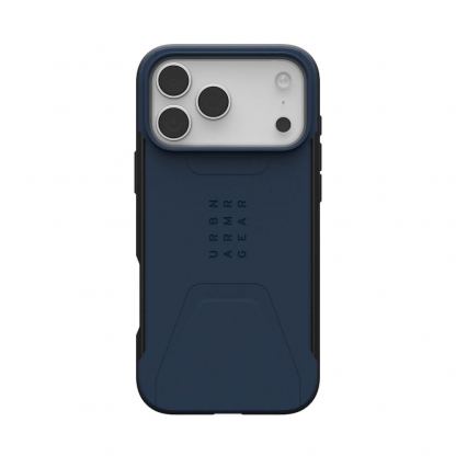 Удароустойчив хибриден кейс с MagSafe за iPhone 17 Pro Max - Urban Armor Gear Civilian MagSafe Case (тъмносин) 4