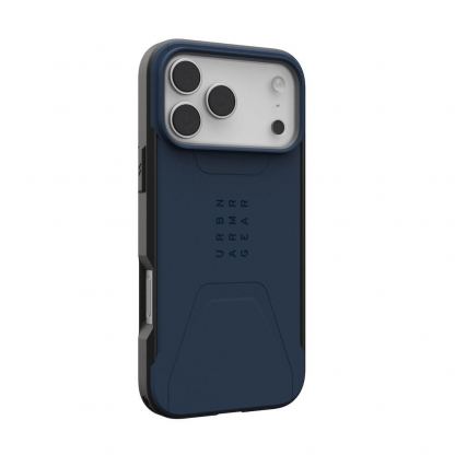 Удароустойчив хибриден кейс с MagSafe за iPhone 17 Pro Max - Urban Armor Gear Civilian MagSafe Case (тъмносин) 6