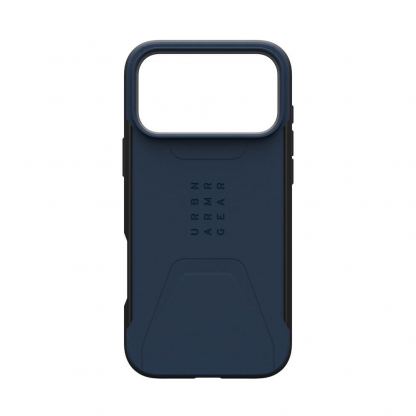 Удароустойчив хибриден кейс с MagSafe за iPhone 17 Pro Max - Urban Armor Gear Civilian MagSafe Case (тъмносин) 11
