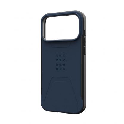 Удароустойчив хибриден кейс с MagSafe за iPhone 17 Pro Max - Urban Armor Gear Civilian MagSafe Case (тъмносин) 12