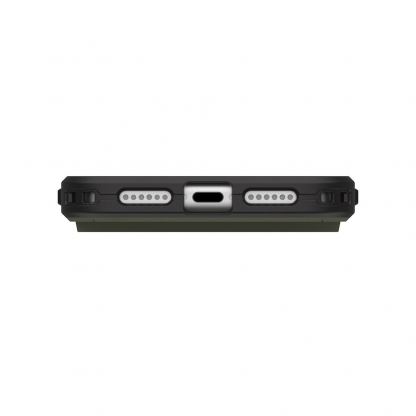 Удароустойчив хибриден кейс с MagSafe за iPhone 17 Pro Max - Urban Armor Gear Civilian MagSafe Case (зелен-оранжев) 9