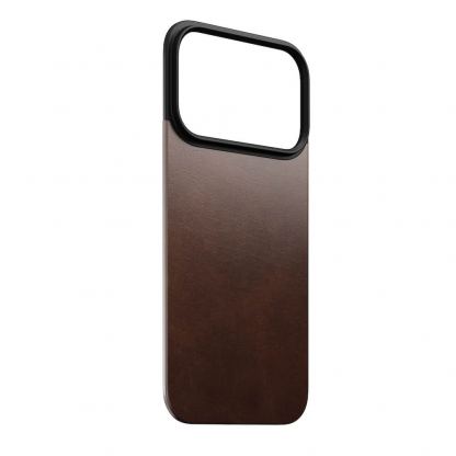 Магнитен кожен (естествена кожа) гръб с MagSafe за iPhone 17 Pro - Nomad Magnetic Horween Leather Back (тъмнокафяв) 4