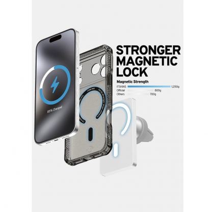Удароустойчив хибриден кейс за iPhone 17 Pro Max (черен-прозрачен) - ItSkins Hybrid R Vapor MagSafe Case (bulk) 6