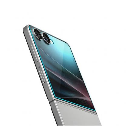2 броя стъклени защитни покрития за дисплея на Samsung Galaxy Z Flip7 - Spigen Glas.tR EZ Fit Tempered Glass 2 Pack (прозрачно) 3