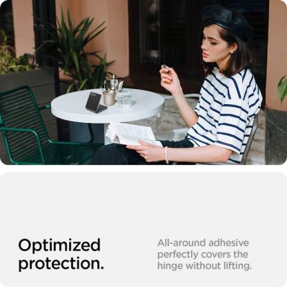 Стъклено защитно покритие за дисплея на Samsung Galaxy Z Flip7 - Spigen Glas.tR EZ Fit Tempered Glass (прозрачно) 15