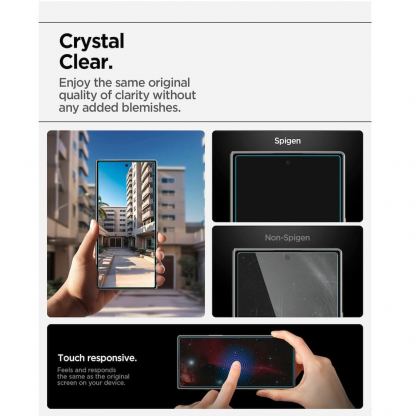 2 броя стъклени защитни покрития за дисплея на Samsung Galaxy Z Fold7 - Spigen Glas.tR EZ Fit Pro Tempered Glass 2 Pack (прозрачен) 10