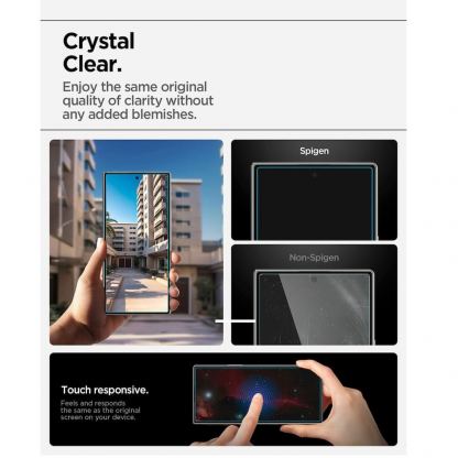 Стъклени защитно покритие за дисплея на Samsung Galaxy Z Fold7 - Spigen Glas.tR EZ Fit Pro Tempered Glass (прозрачен) 10