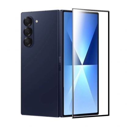 Стъклено защитно покритие за външния дисплей на Samsung Galaxy Z Fold7 - Mobile Origin EasyGlass Full Cover Tempered Glass (черен-прозрачен) 2