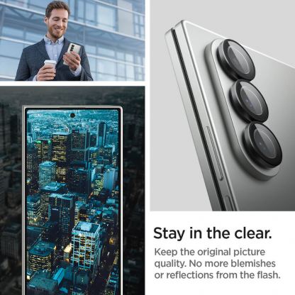 2 комплекта предпазни стъклени лещи за камерата на Samsung Galaxy Z Fold7 - Spigen Glas.tR EZ Fit Optik Pro Lens Protector 2 Pack (черен) 8