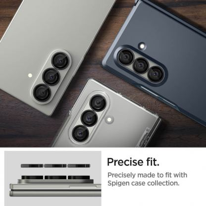 2 комплекта предпазни стъклени лещи за камерата на Samsung Galaxy Z Fold7 - Spigen Glas.tR EZ Fit Optik Pro Lens Protector 2 Pack (черен) 10