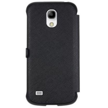 Made for Samsung View Book Case - кожен калъф за Samsung Galaxy S4 mini (черен) 2