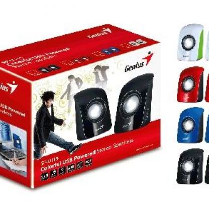 Тонколони GENIUS SP-U115 1.5W USB червени 3