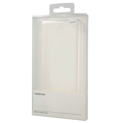 Nokia Slim Crystal Cover CC-104 - тънък силиконов (TPU) калъф за Nokia 2 (прозрачен) 2