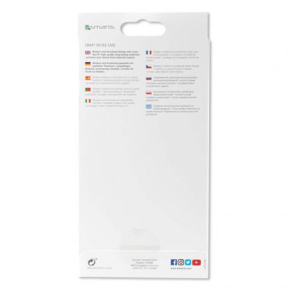 4smarts Clip-On Cover Trendline Wood - поликарбонатов кейс с гръб от истинско дърво за iPhone SE 2020, iPhone 7, iPhone 8 (орех) 3