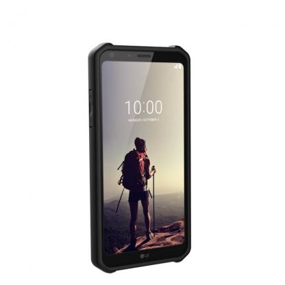 Urban Armor Gear Outback - удароустойчив хибриден кейс за LG Q6 (черен-прозрачен) 5