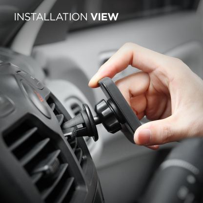 Elago M Car Magnetic Mount Plus - магнитна поставка за радиатора на кола за смартфони (черна) 7