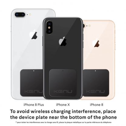 Kenu Airbase Magnetic Mount - универсална магнитна поставка за гладки повърхности за iPhone, Samsung и смартфони (черен) 7